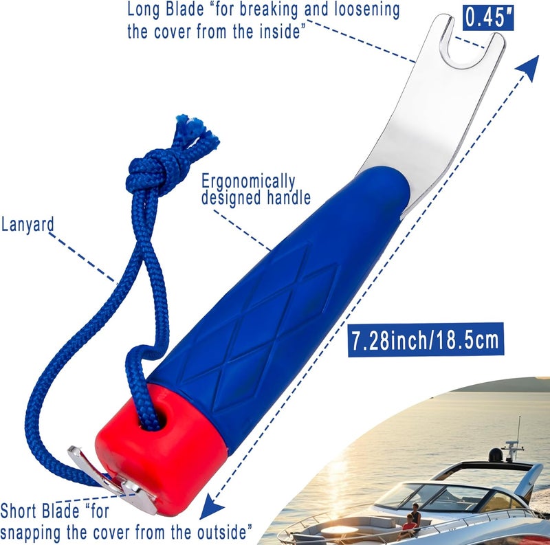 FullMayPro Top-Snapper Tool for Boat Canvas Snaps,Boat Cover Snap Release Tool,Prevent canvas from tearing,with 3/8inch boat cover snaps - Image 2